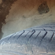 The rear tires. They where the front tires for a few track days last year, so they are more worn.